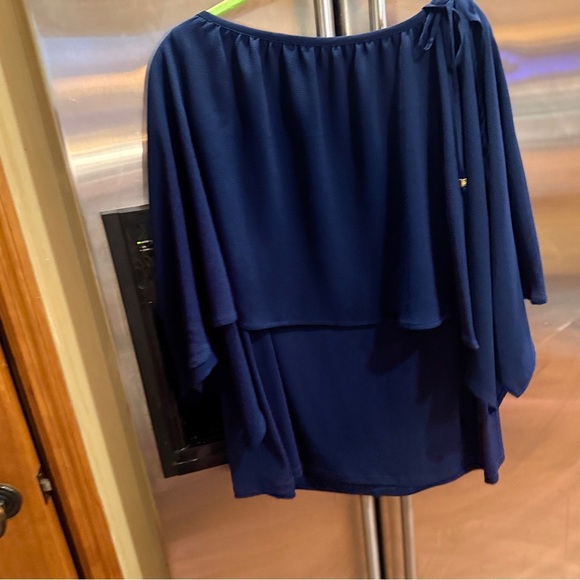 Michael Kors Navy Blouse - Picture 9 of 9